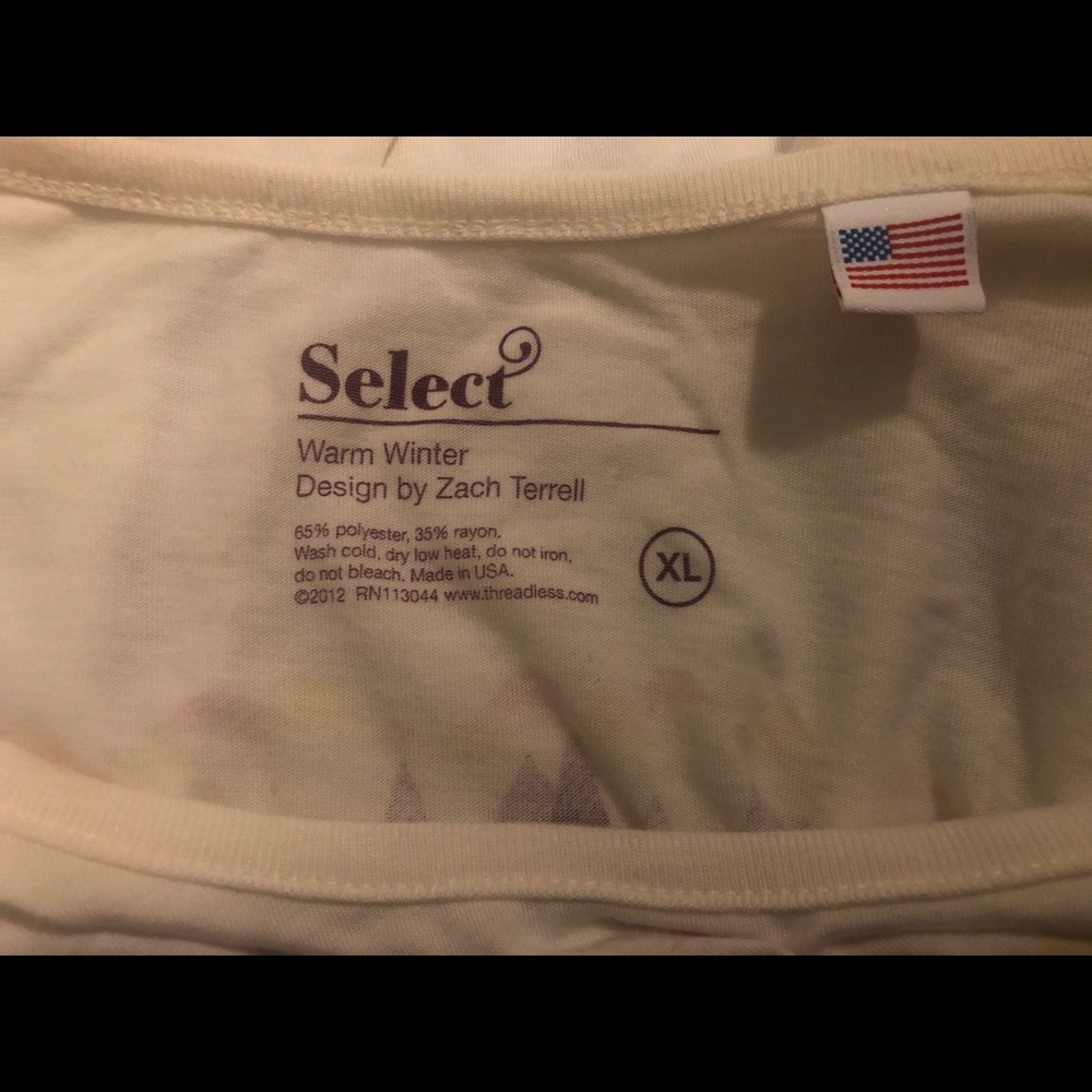 Euc Threadless Winter Scene Top - image 7